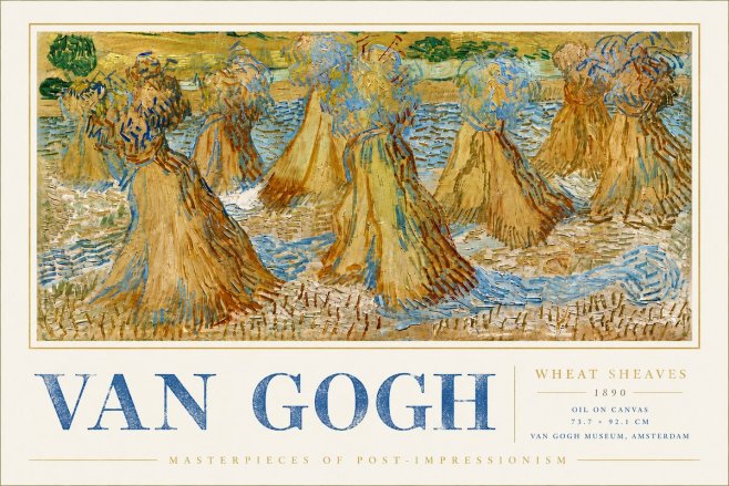 Van Gogh Wheat Sheaves No6 - Plakat