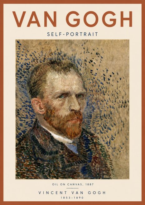 Van Gogh Self-portrait IV No5 - Plakat