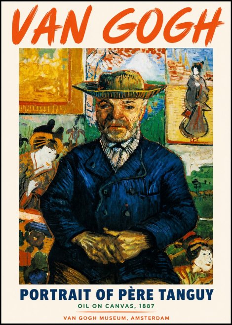 Van Gogh Portrait of Père Tanguy II No3 - Plakat