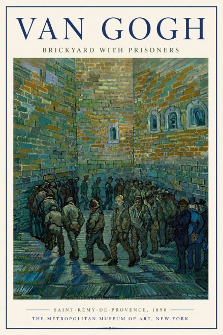 Van Gogh Brickyard with Prisoners No6 - Plakat