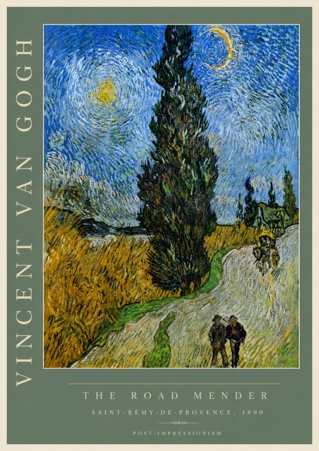 Van Gogh The Road Mender II No4 - Plakat