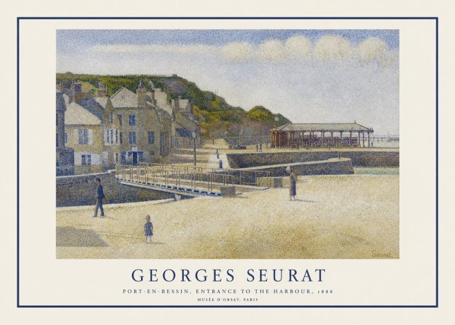 Seurat Port-en-bessin, Entrance to the Harbour, 1888 No1 - Plakat