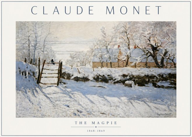 Monet The Magpie No5 - Plakat