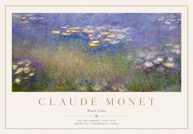 Monet Water Lilies VII No1 - Plakat
