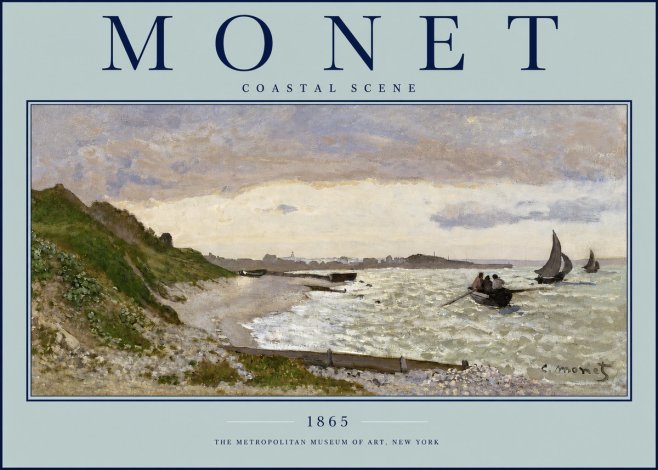 Monet Coastal Scene No2 - Plakat