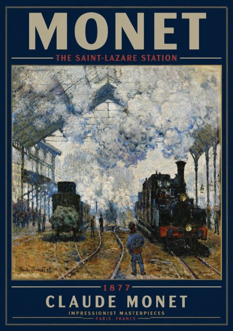 Monet The Saint-lazare Station No3 - Plakat