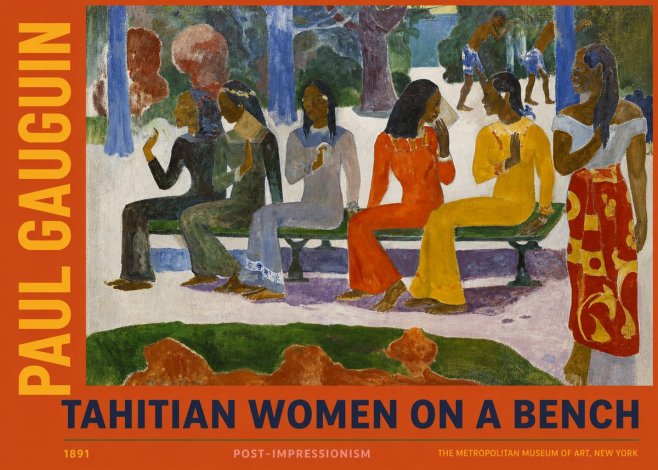 Paul Gauguin Tahitian Women on a Bench No2 - Plakat