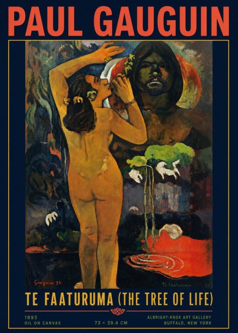 Paul Gauguin Te Faaturuma (the Tree of Life) No4 - Plakat