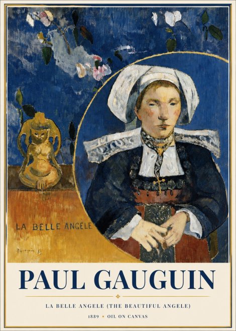 Paul Gauguin La Belle Angele No6 - Plakat