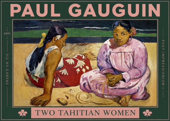 Paul Gauguin Two Tahitian Women III No3 - Plakat