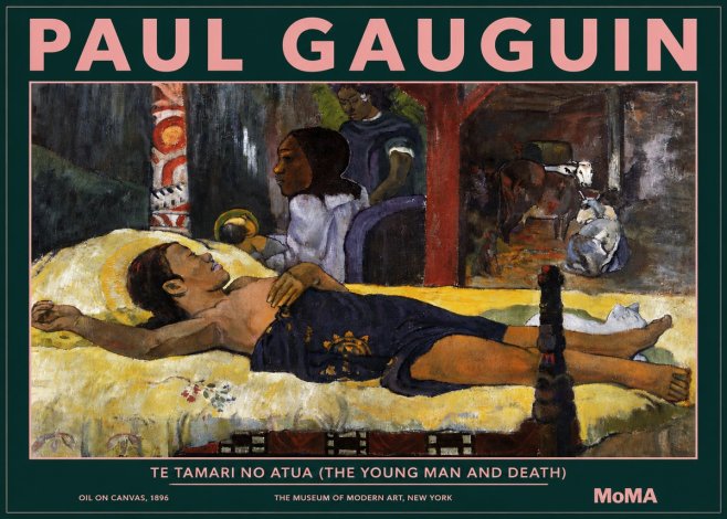 Paul Gauguin Te Tamari No Atua (the Young Man and Death) No3 - Plakat