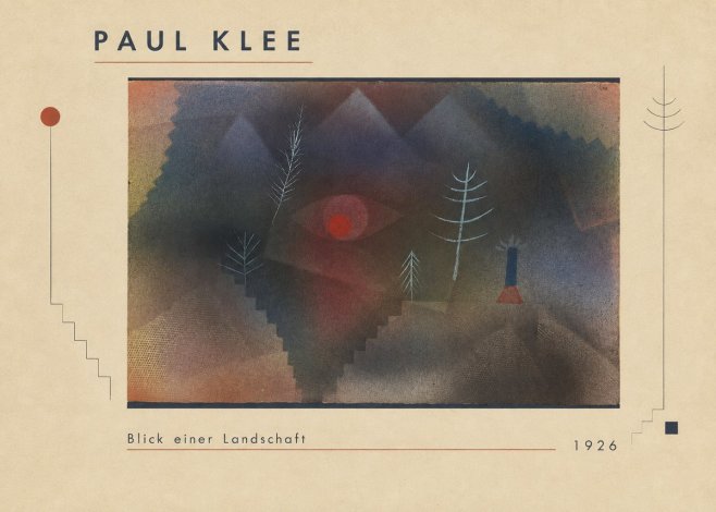 Paul Klee Blick Einer Landschaft No1 - Plakat