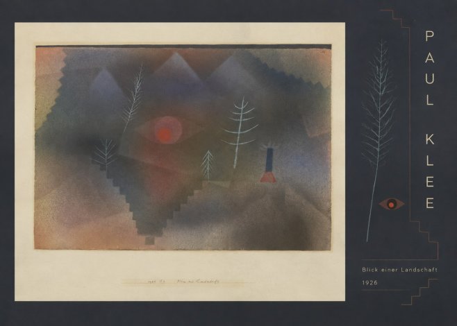 Paul Klee Blick Einer Landschaft No5 - Plakat