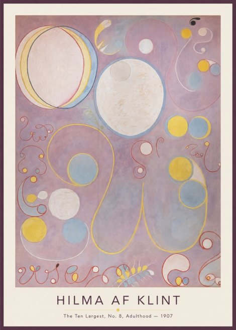 Hilma af Klint The Ten Largest, No. 8, Adulthood No1 - Plakat