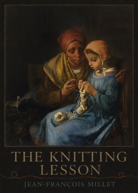 Jean-François Millet The Knitting Lesson I No3 - Plakat