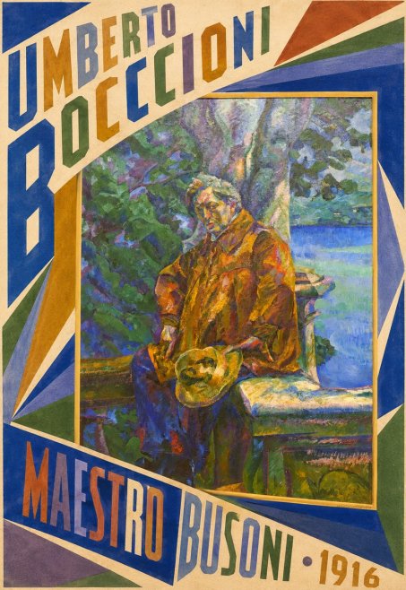 Umberto Boccioni Maestro Busoni No5 - Plakat