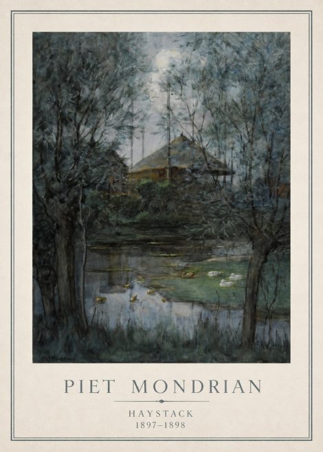 Piet Mondrian Haystack No1 - Plakat