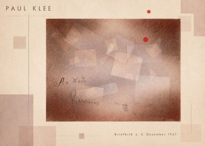 Paul Klee Briefbild Z. 5. Dezember 1927 No2 - Plakat