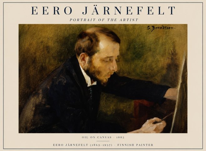 Eero Järnefelt Portrait of the Artist No1 - Plakat