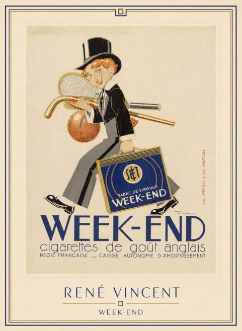 René Vincent Week-end No1 - Plakat