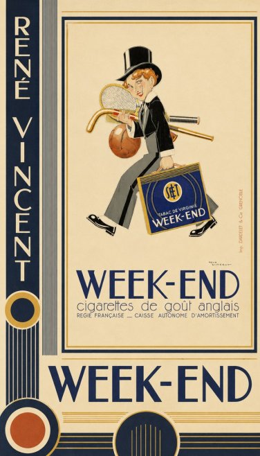René Vincent Week-end No5 - Plakat
