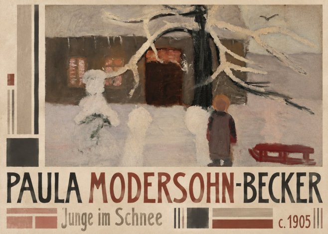 Paula Modersohn-Becker Junge Im Schnee No4 - Plakat