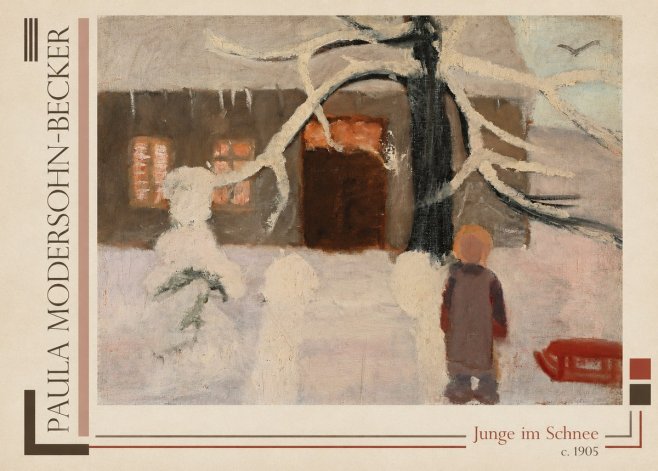 Paula Modersohn-Becker Junge Im Schnee No5 - Plakat