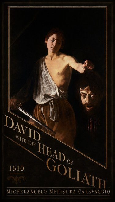 Michelangelo Merisi da Caravaggio David with the Head of Goliath III No4 - Plakat