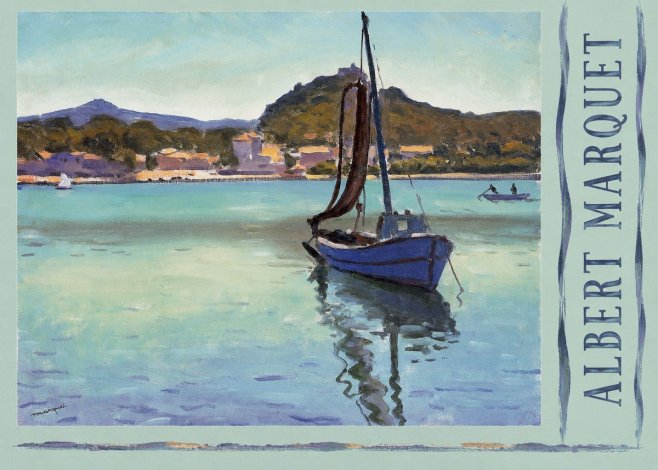 Albert Marquet Blue Boat in the Harbor No5 - Plakat