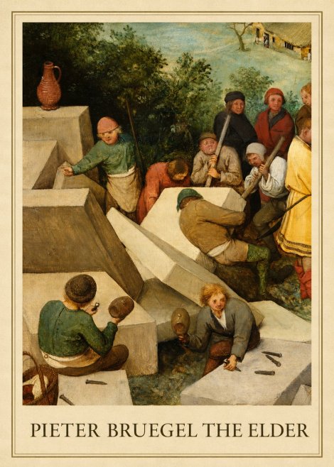 Pieter Bruegel The Tower of Babel V No1 - Plakat