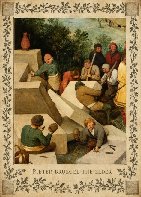 Pieter Bruegel The Tower of Babel V No3 - Plakat