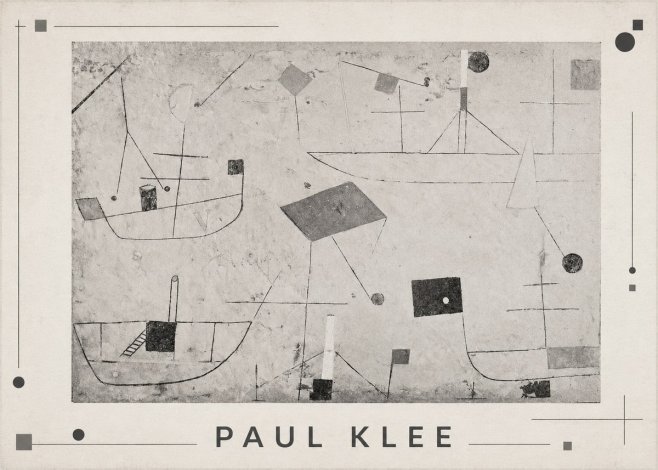 Paul Klee Seascape with Boats No1 - Plakat