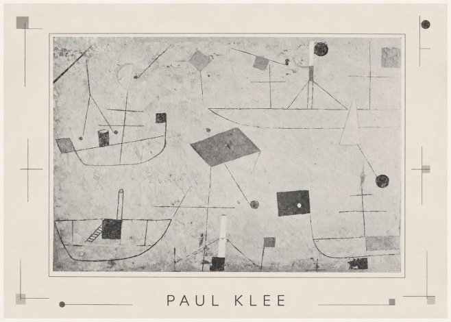 Paul Klee Seascape with Boats No3 - Plakat