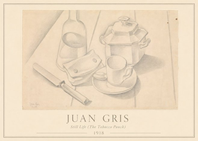 Juan Gris Still Life (the Tobacco Pouch) No3 - Plakat