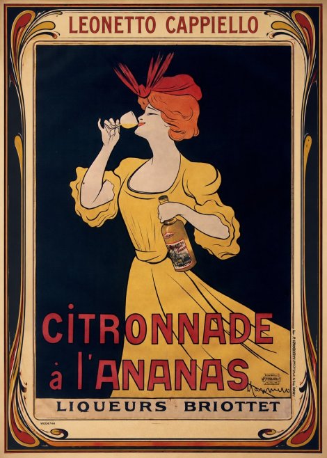 Leonetto Cappiello Citronnade À L'ananas No1 - Plakat