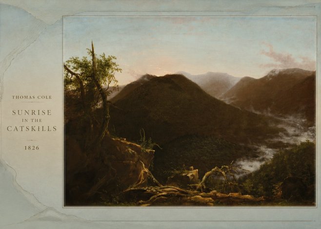 Thomas Cole Sunrise in the Catskills I No2 - Plakat