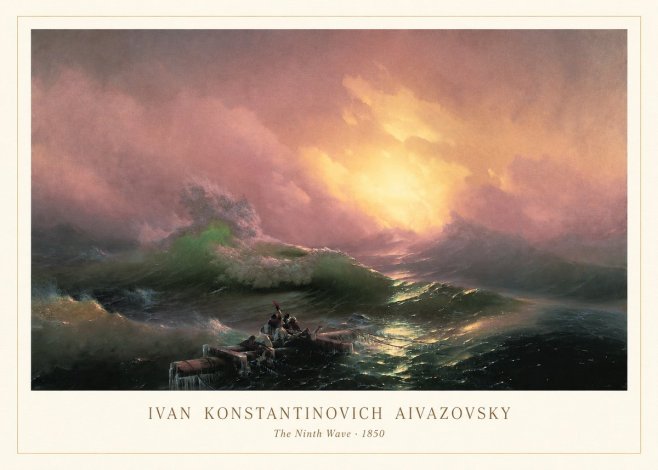 Ivan Konstantinovich Aivazovsky The Ninth Wave II No3 - Plakat