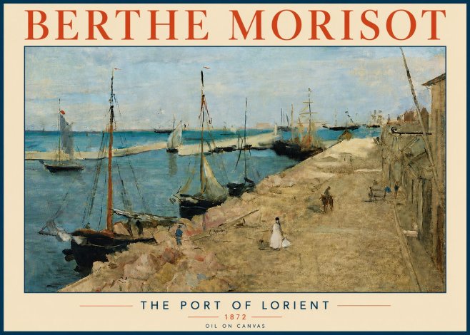 Berthe Morisot The Port of Lorient No6 - Plakat