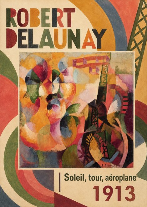 Robert Delaunay Soleil, Tour, Aéroplane No2 - Plakat