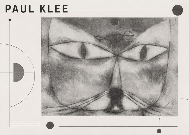Paul Klee Cat and Bird No3 - Plakat