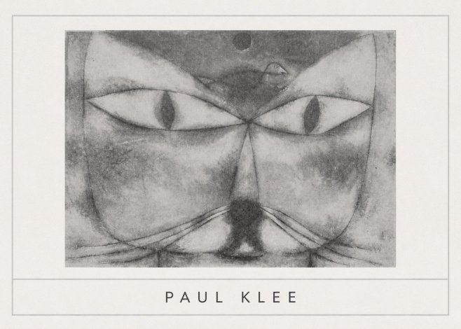 Paul Klee Cat and Bird No5 - Plakat