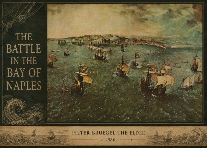 Pieter Bruegel The Battle in the Bay of Naples No3 - Plakat