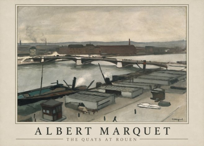 Albert Marquet The Quays at Rouen No1 - Plakat