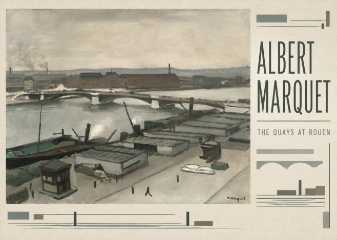 Albert Marquet The Quays at Rouen No3 - Plakat