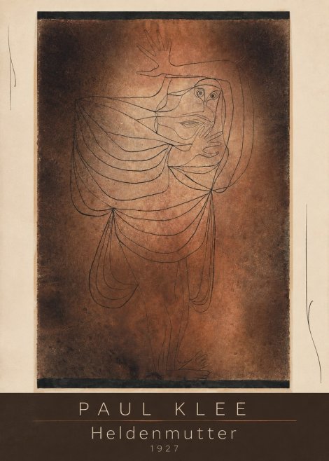 Paul Klee Heldenmutter No3 - Plakat