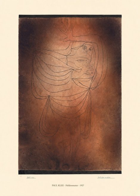 Paul Klee Heldenmutter No6 - Plakat
