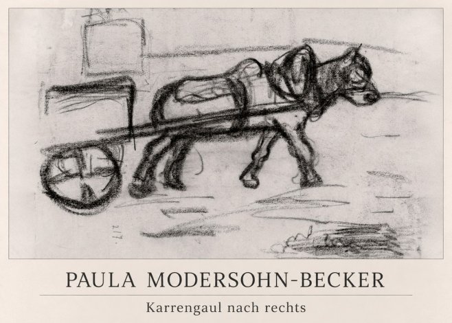 Paula Modersohn-Becker Karrengaul Nach Rechts No1 - Plakat