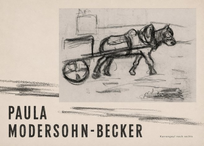 Paula Modersohn-Becker Karrengaul Nach Rechts No4 - Plakat