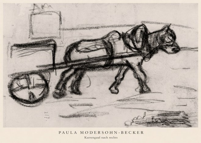 Paula Modersohn-Becker Karrengaul Nach Rechts No5 - Plakat