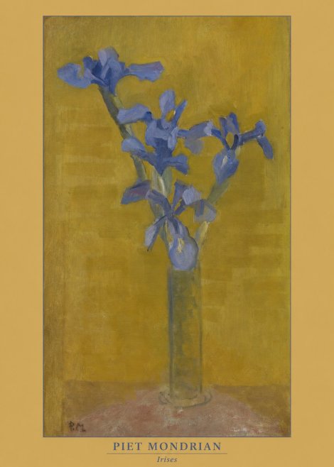 Piet Mondrian Irises No6 - Plakat